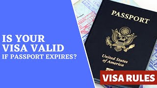 What happens to Visa when Passport expires Visa Validity [upl. by Eehsar823]