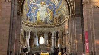 Inside The Basilica of the Sacred Heart  SacréCœur in Montmartre Paris 🇫🇷 [upl. by Snider]