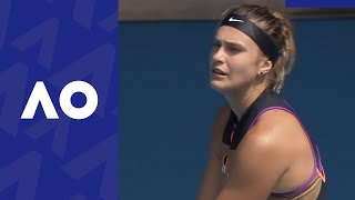 Aryna Sabalenka TMGM Speed Serve  Day 7  Australian Open 2021 [upl. by Sirak416]