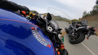 Stealth Mode On  Yamaha R6 Gimbal Video [upl. by Natsirk]