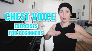 CHEST VOICE EXERCISES FOR BEGINNERS [upl. by Henriha898]