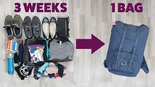 How To Pack Light For A Long Trip [upl. by Wallack]