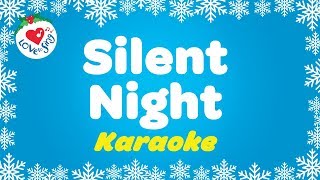 Silent Night Christmas Carol  Karaoke Instrumental Music with Lyrics [upl. by Bannon]