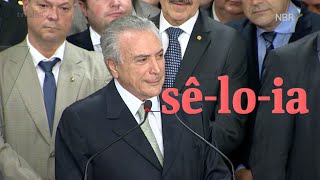 Português em Foco A mesóclise de Temer [upl. by Balling]