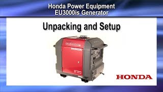 EU3000iS Generator Unpacking and Setup [upl. by Desdamona543]