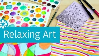 4 Easy Art Projects to Help You Relax amp DeStress  Sea Lemon [upl. by Aikimat786]