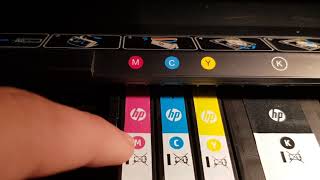 HP Officejet 6970 Patronen wechsel [upl. by Amliw]