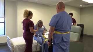 Physical Therapy Transfer Training  How To Transfer From Wheelchair To Bed [upl. by Avot217]