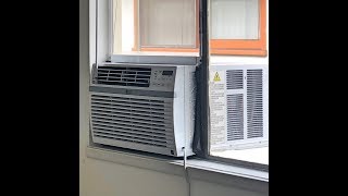 Casement or Crank window air conditioner installation SHORT VERSION See Longer for more detail [upl. by Ynaoj]