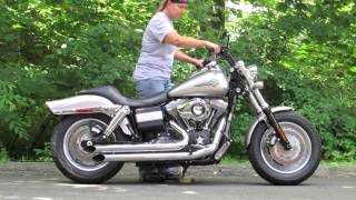 Harley Dyna Fat Bob FXDF Exhaust [upl. by Eugenio511]