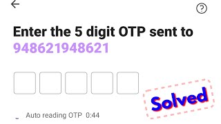 Phonepe sms verification code problem  otp not receiving in PhonePe  Auto reading OTP problem [upl. by Lucienne]