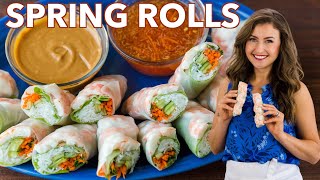 Fresh Spring Rolls Recipe with Best Dipping Sauce [upl. by Sibylla]