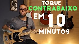 Toque Contrabaixo em 10 minutos Aula de Baixo para iniciantes [upl. by Annoed]