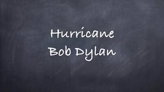 HurricaneBob Dylan Lyrics [upl. by Higgins937]