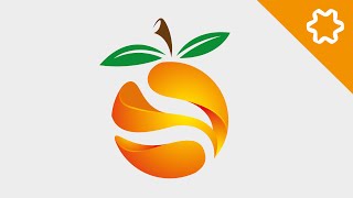 Illustrator Logo Design Tutorial  Orange 3D Logo Design  How to Design 3D Logo Design [upl. by Tillman]