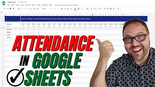 How To Use Google Sheets Attendance Template Attendance Sheet Online [upl. by Shadow285]