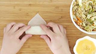 HOW TO WRAP AND FREEZE SPRING ROLLS [upl. by Tenenbaum]