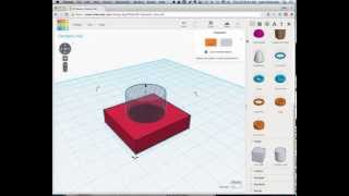 TinkerCAD  Creating Holes [upl. by Eniawed]