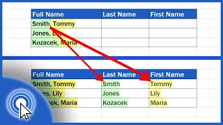 How to Separate Names in Excel [upl. by Nylhtac]