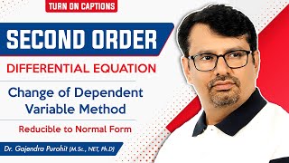 Second Order Differential Equation  Change of Dependent Variable Method [upl. by Bowman]