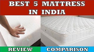 Best 5 Mattress in India  Review and Comparison [upl. by Muffin]