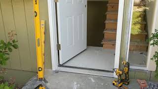 Jeld Wen Front Door Installation  Really crappy products and craftsmanship PART 1 [upl. by Leahcar372]