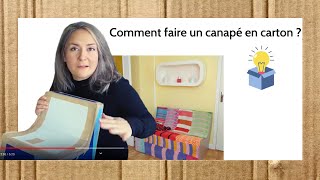 Comment fabriquer un canapé en carton [upl. by Sethi]