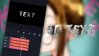 3d Text Tutorial  Alight Motion [upl. by Joye243]