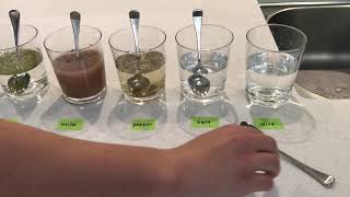 Science Lesson 4 Mixing Solids into Liquids [upl. by Roby172]