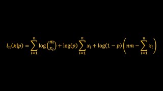 Maximum Likelihood Estimation for the Binomial Distribution [upl. by Wales917]