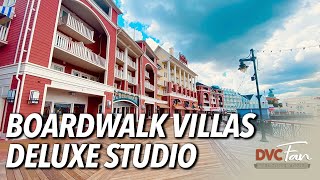 Disneys BoardWalk Villas  Deluxe Studio Room Tour [upl. by Lien]