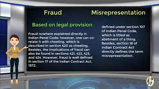 What is Difference Between Fraud amp Misrepresentation [upl. by Yrem426]