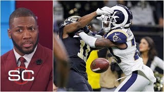 Rams beat Saints after controversial missed pass interference call  SportsCenter [upl. by Dalohcin771]