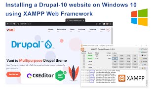 Learn to Install Drupal 10 CMS on Windows 10 using XAMPP web framework for Beginners [upl. by Barboza761]