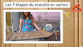 COMMENT FAIRE VOTRE MEUBLE EN CARTON [upl. by Towne]