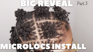 DIY MICROLOCS INSTALL  Part 3  BIG REVEAL interlocking method short hair [upl. by Kered]