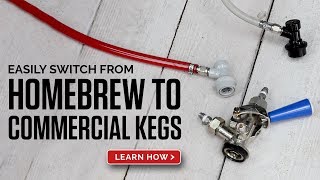 How to Switch From Homebrew Corny Keg Fittings to Commercial Sanke Coulpers [upl. by Eirallam]