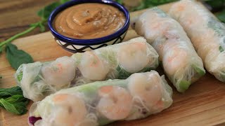 Fresh Spring Rolls Recipe [upl. by Eiwoh]