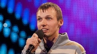 Comedian Gatis Kandis  Britains Got Talent 2012 audition  UK version [upl. by Alexandr]