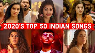 2020s Most Viewed IndianBollywood Songs on YouTube  Top 50 Indian Songs of 2020 [upl. by Frederique]