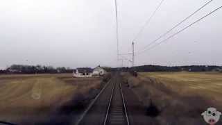 TRAIN DRIVERS VIEW Halden to Oslo [upl. by Elayne]