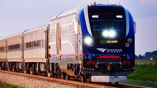 NEW CHARGER Locomotives on Amtrak Midwest Trains [upl. by Gunter]