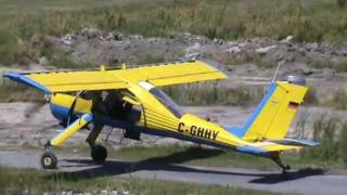 PZL104 WILGA 35 Taxiing Takeoff and Touch and Gos CSU3 [upl. by Neeluqcaj401]