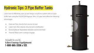 Hydronic Tips 3 Pipe Buffer Tank Piping [upl. by Neumann961]