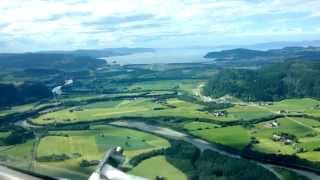 Landing in Trondheim Norway [upl. by Cain]