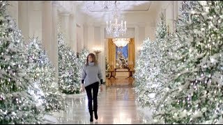 Compare Melania Trump to Michelle Obamas White House Christmas decor [upl. by Mott592]