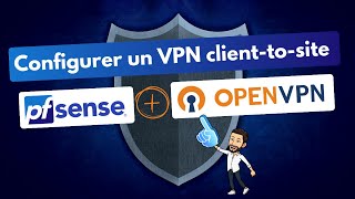 Pfsense  Configurer un VPN clienttosite avec OpenVPN [upl. by Llerrad99]