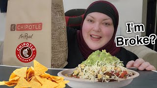 CHIPOTLE BOWL MUKBANG [upl. by Eelahs]