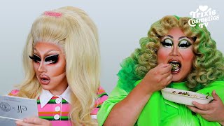 elf x Chipotle Collection  Mukbang with Kim Chi [upl. by Eldoree215]