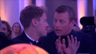 Kimi Raikkonen drunk at the FIA Gala Award 2018 [upl. by Odrarej]